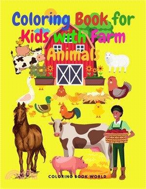 Coloring Book for Kids with Farm Animals