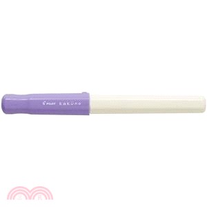 百樂PILOT kakuno微笑鋼筆(M)-白桿 螢光紫