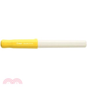 百樂PILOT kakuno微笑鋼筆(M)-白桿 螢光黃