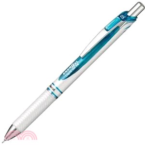 飛龍Pentel ENERGEL極速鋼珠筆(按壓款)0.5-白桿 藍