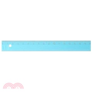 【KUM】德製細長17CM直尺-粉藍