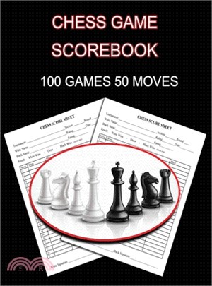 Chess Game Scorebook: 100 Games 50 Moves Chess Notation Book, Notation Pad