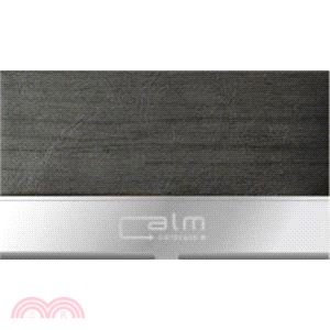Calm事務 時尚木紋名片盒-黑色