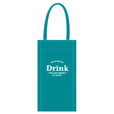 簡單生活 Drink簡約保冷飲料提袋-藍綠