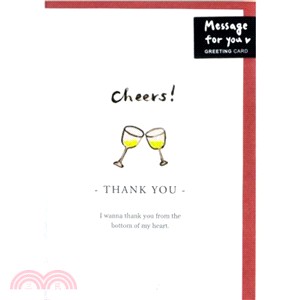 水彩風 cheers 感謝卡