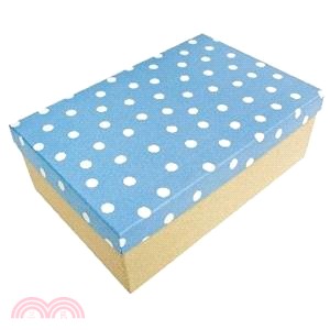 幾何風禮物盒 XL-藍