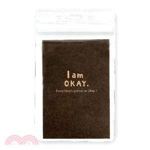I am okay 直式識別證袋-黑