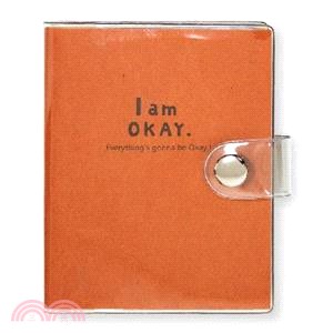 I am okay 隨身名片本-橘