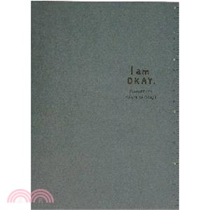 I am okay 25K方格加厚筆記-藍