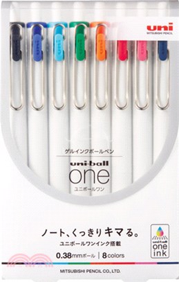 三菱uni uni-ball one 鋼珠筆 0.38(8色)