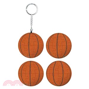 籃球立體球型拼圖鑰匙圈24片