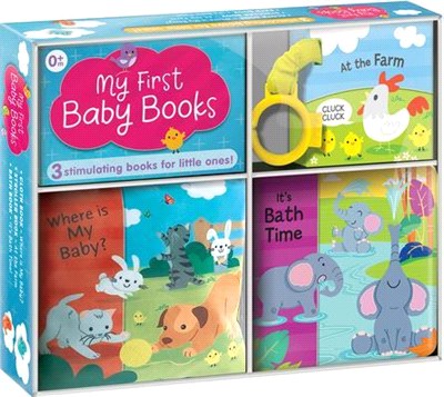 My First Baby Books ― Three Adorable Books in One Box: Bath Book, Cloth Book, Buggy Book
