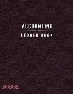 Accounting Ledger Book: 1 Year Weekly Planner, Black Leather Print, Calendar, Weekly Spreads, Goals, Vision Board