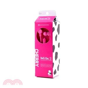 【IDEA MONSTER】繽紛牛奶線控立體聲入耳式耳機-櫻桃牛奶