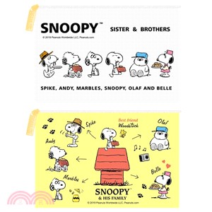 Snoopy 歡聚系列網狀資料袋-A6