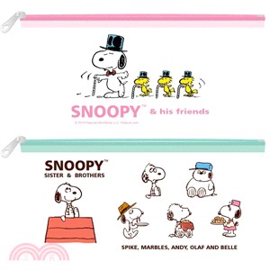 Snoopy 歡聚系列透明扁筆袋