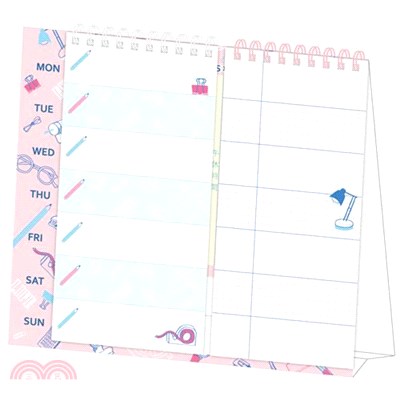 自填週計劃MEMO桌曆-粉色