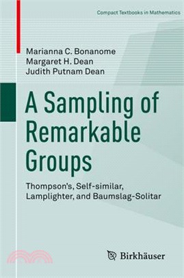 A Sampling of Remarkable Groups ― Thompson's, Self-similar, Lamplighter, and Baumslag-solitar