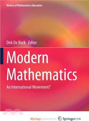 Modern Mathematics：An International Movement?