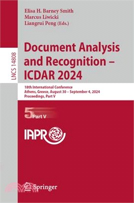 Document Analysis and Recognition - Icdar 2024: 18th International Conference, Athens, Greece, August 30-September 4, 2024, Proceedings, Part V