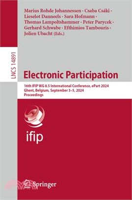 Electronic Participation: 16th Ifip Wg 8.5 International Conference, Epart 2024, Ghent, Belgium, September 3-5, 2024, Proceedings