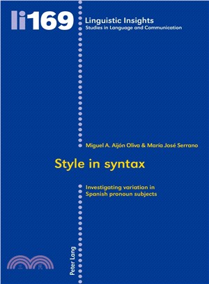 Style in Syntax ― Investigating Variation in Spanish Pronoun Subjects