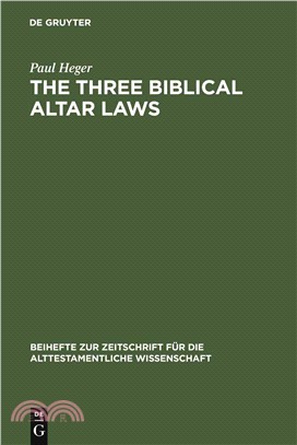 The Three Biblical Altar Laws ― Developments in the Sacrificial Cult in Practice and Theology : Political and Economic Background