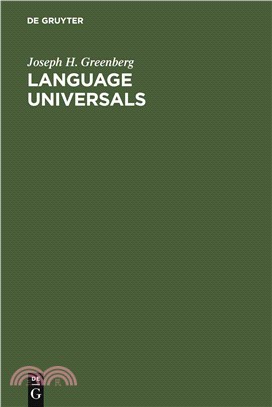 Language Universals—With Special Reference to Feature Hierarchies