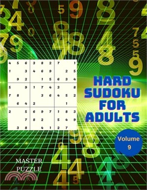 Hard Sudoku for Adults - The Super Sudoku Puzzle Book Volume 9