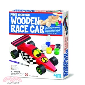 【4M】Paint Your Own Wooden Race Car 創意塗鴨賽車