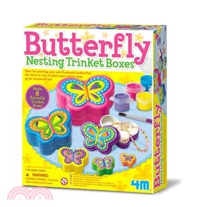 【4M】Butterfly Nesting Trinket Boxes 彩繪蝴蝶珠寶盒