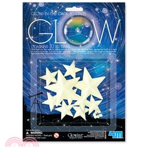 【4M】Glow 3D Stars 3D立體螢光星星貼片