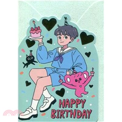 Zzifan_z 造型生日小卡-派對男孩