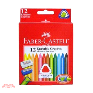 Faber-Castell 輝柏 三角擦擦蠟筆12色