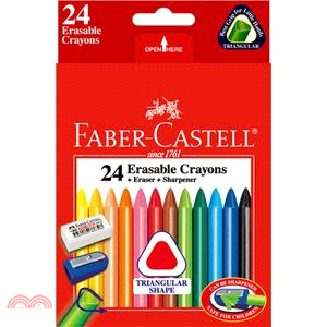 Faber-Castell 輝柏 三角擦擦蠟筆24色