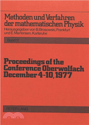 Proceedings of the Conference Oberwolfach: December 4-10, 1977