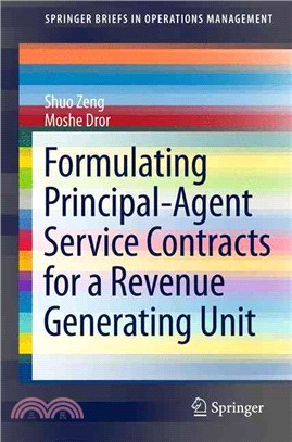 Formulating Principal-agent Service Contracts for a Revenue Generating Unit