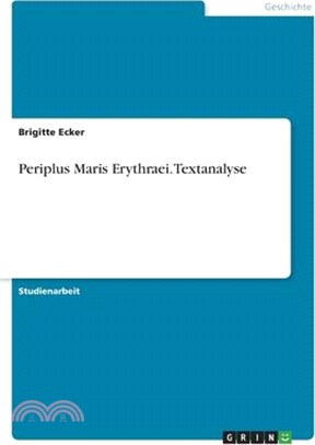 Periplus Maris Erythraei. Textanalyse