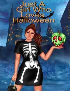 Just A Girl Who Loves Halloween: Autumn Composition Book For Spooky & Creepy Haunted House Stories - Bestie Fall Journal Gift To Write In Holiday Pump