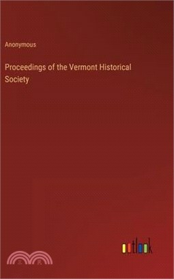 Proceedings of the Vermont Historical Society