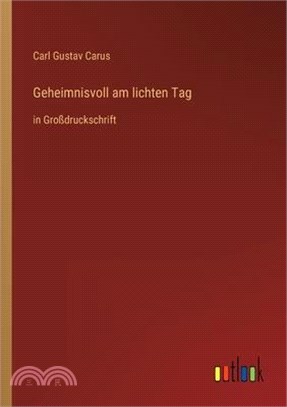 Geheimnisvoll am lichten Tag: in Großdruckschrift