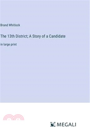 The 13th District; A Story of a Candidate: in large print