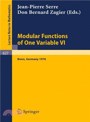 Modular Functions of One Variable VI ― Proceedings International Conference, University of Bonn, Sonderforschungsbereich Theoretische Mathematik, July 2-14, 1976