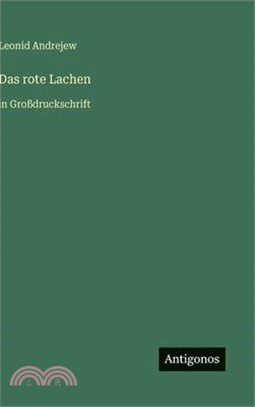 Das rote Lachen: in Großdruckschrift