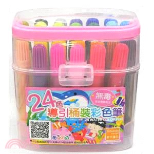 24色導引桶裝彩色筆