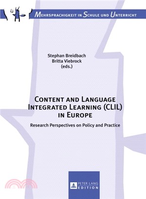 Content and Language Integrated Learning Clil in Europe ─ Research Perspectives on Policy and Practice