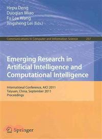 Emerging Research in Artificial Intelligence and Computationai Intelligence