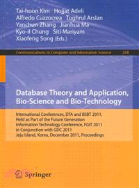 Database Theory and Application, Bio-Science and Bio-Technology