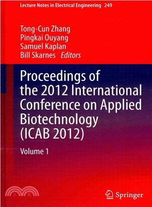 Proceedings of the 2012 International Conference on Applied Biotechnology Icab 2012