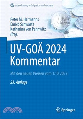 Uv-Goä 2024 Kommentar: Mit Den Neuen Preisen Vom 1.10.2023